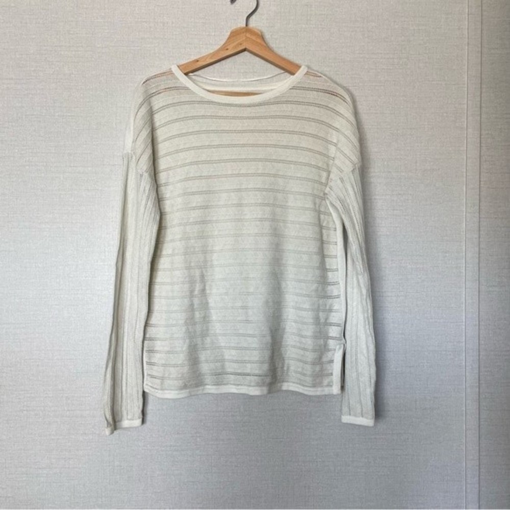 Prana Ivory Lightweight 100% Organic Sweater Size XS